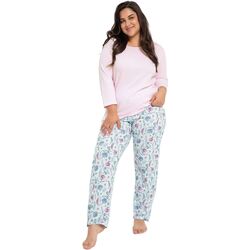 Textil Ženy Pyžamo / Noční košile Taro Dámské pyžamo 3008 Amora 