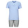Textil Muži Pyžamo / Noční košile Calvin Klein Jeans S/S SHORT SET Modrá / Šedá