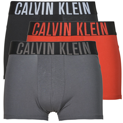 Spodní prádlo Muži Boxerky Calvin Klein Jeans TRUNK 3PK X3 Červená / Černá / Šedá