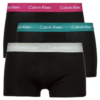 Spodní prádlo Muži Boxerky Calvin Klein Jeans LOW RISE TRUNK 3PK X3 Černá