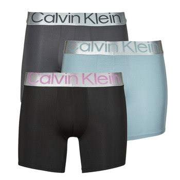 Spodní prádlo Muži Boxerky Calvin Klein Jeans BOXER BRIEF 3PK X3 Šedá / Šedá / Černá