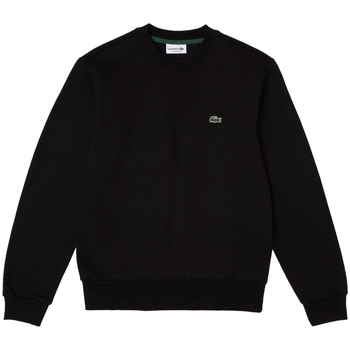 Lacoste Mikiny Organic Brushed Cotton Sweatshirt - Noir - Černá