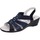 Boty Ženy Sandály Confort EZ364 Modrá
