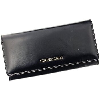 Taška Ženy Náprsní tašky Gregorio Kožená černá matná dámská peněženka v dárkové krabičce Černá