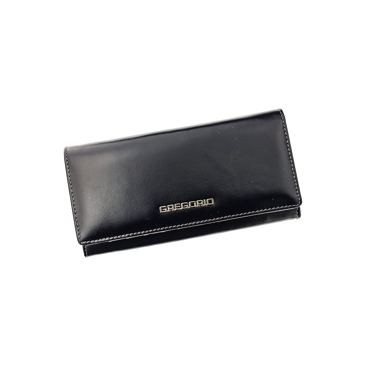 Taška Ženy Náprsní tašky Gregorio Kožená černá matná dámská peněženka v dárkové krabičce Černá