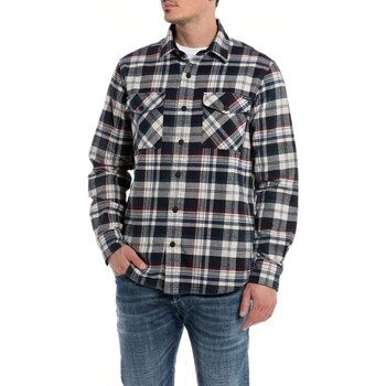 Textil Muži Košile s dlouhymi rukávy Replay            