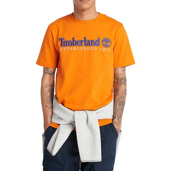 Textil Muži Trička s krátkým rukávem Timberland 221876 Oranžová