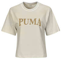 Textil Ženy Trička s krátkým rukávem Puma PUMA SQUAD GRAPHIC TEE Béžová
