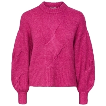 Textil Ženy Svetry Y.a.s YAS Lexu L/S Knit - Rose Violet Růžová