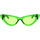Hodinky & Bižuterie Ženy sluneční brýle The Attico Occhiali da Sole  X Linda Farrow Dora 32C11 Zelená
