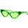 Hodinky & Bižuterie Ženy sluneční brýle The Attico Occhiali da Sole  X Linda Farrow Dora 32C11 Khaki