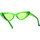 Hodinky & Bižuterie Ženy sluneční brýle The Attico Occhiali da Sole  X Linda Farrow Dora 32C11 Khaki