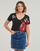Textil Ženy Trička s krátkým rukávem Desigual TS_ROLLING Černá / Červená