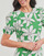 Textil Ženy Krátké šaty Desigual VEST_NASHVILLE Zelená / Bílá
