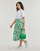 Textil Ženy Společenské šaty Desigual VEST_MARLON Bílá / Zelená