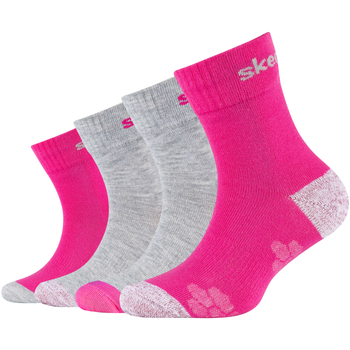 Doplňky  Ženy Ponožky Skechers 4PPK Wm Mesh Ventilation Glow Socks Růžová