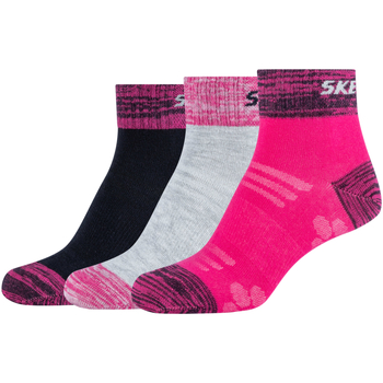 Doplňky  Ženy Ponožky Skechers 3PPK Wm Mesh Ventilation Quarter Socks           