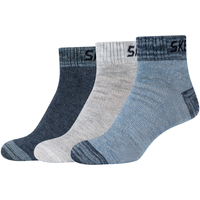 Doplňky  Muži Ponožky Skechers 3PPK Boys Mesh Ventilation Quarter Socks           