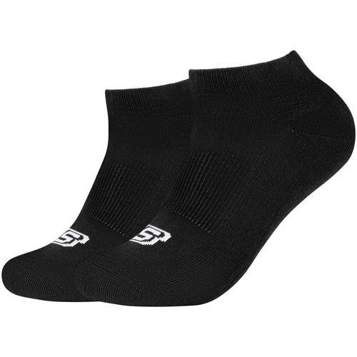 Doplňky  Ponožky Skechers 2PPK Basic Cushioned Sneaker Socks Černá
