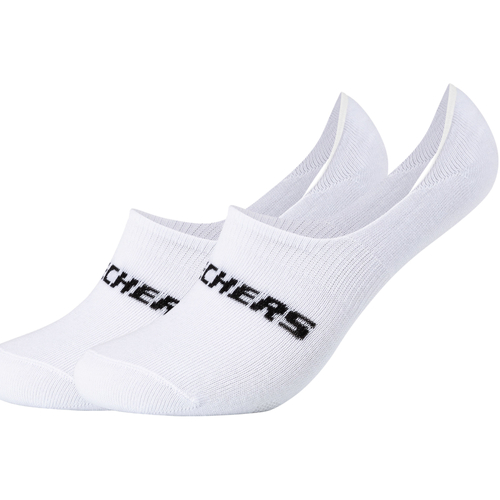 Doplňky  Ponožky Skechers 2PPK Mesh Ventilation Footies Socks Bílá