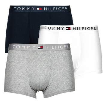 Spodní prádlo Muži Boxerky Tommy Hilfiger 3P TRUNK WB X3 Šedá / Bílá / Tmavě modrá