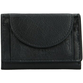 Taška Ženy Náprsní tašky Lagen W-2030 černá kožená peněženka - unisex Černá