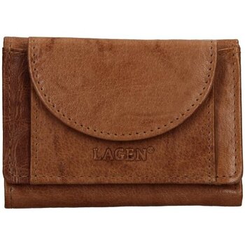 Taška Ženy Náprsní tašky Lagen W-2030 Unisex mini peněženka kožená - světle hnědá Hnědá