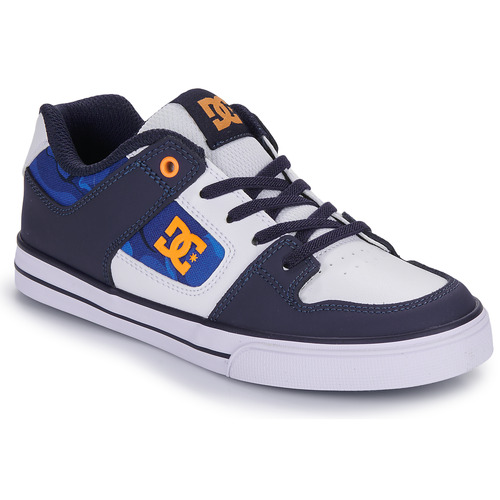 Boty Chlapecké Nízké tenisky DC Shoes PURE ELASTIC Modrá / Oranžová
