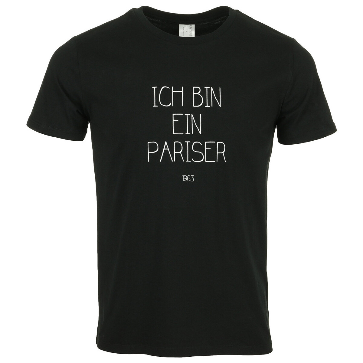 Textil Muži Trička s krátkým rukávem Civissum I Bin Ein Pariser Černá