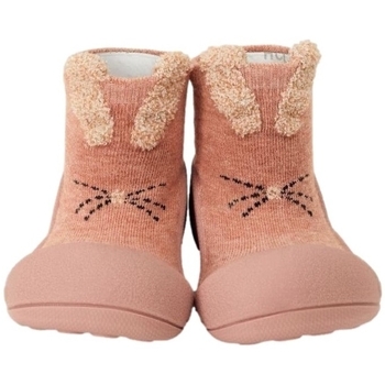 Boty Děti Bačkůrky pro miminka Attipas Rabbit - Pink Růžová