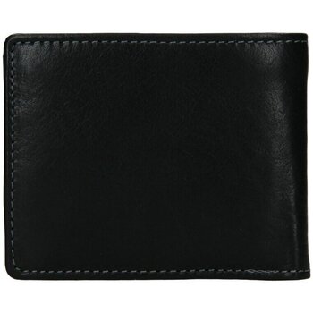 Lagen W-8120 černá pánská kožená peněženka Černá