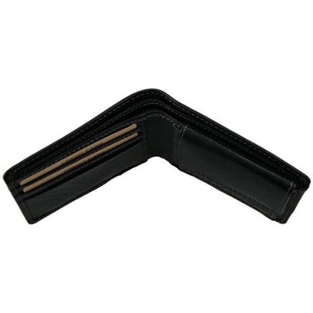 Lagen W-8120 černá pánská kožená peněženka Černá