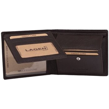 Lagen W-8155 hnědá pánská kožená peněženka Hnědá