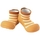 Boty Děti Bačkůrky pro miminka Attipas Stripes - Mustard Žlutá