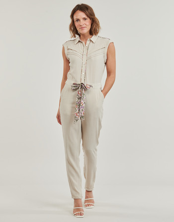 Textil Ženy Overaly / Kalhoty s laclem Kaporal CAMIA Béžová