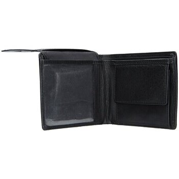 Lagen W-8154 černá pánská kožená peněženka Hnědá