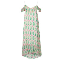Textil Ženy Společenské šaty Les Petites Bombes ISMAELLA Růžová / Zelená / Bílá