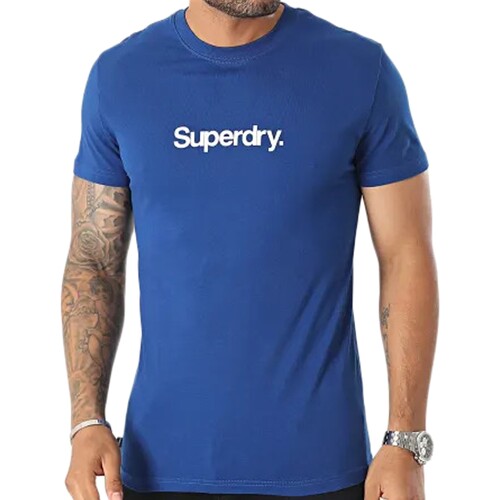 Textil Muži Trička s krátkým rukávem Superdry 223130 Modrá