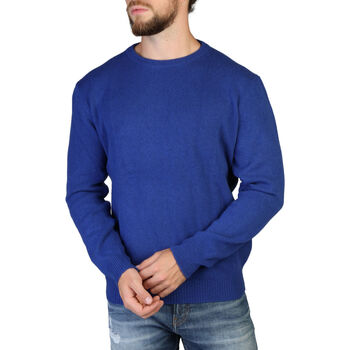 Textil Muži Svetry 100% Cashmere - c-neck-m Modrá