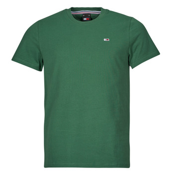 Textil Muži Trička s krátkým rukávem Tommy Jeans TJM SLIM JERSEY C NECK EXT Zelená