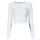 Textil Ženy Trička s krátkým rukávem Tommy Jeans TJW RUCHE RIB TOP LS Bílá