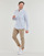 Textil Muži Košile s dlouhymi rukávy Tommy Jeans TJM MAO STRIPE LINEN BLEND SHIRT Bílá / Modrá