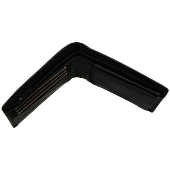 Lagen W-8053- BLK černá pánská kožená peněženka Černá