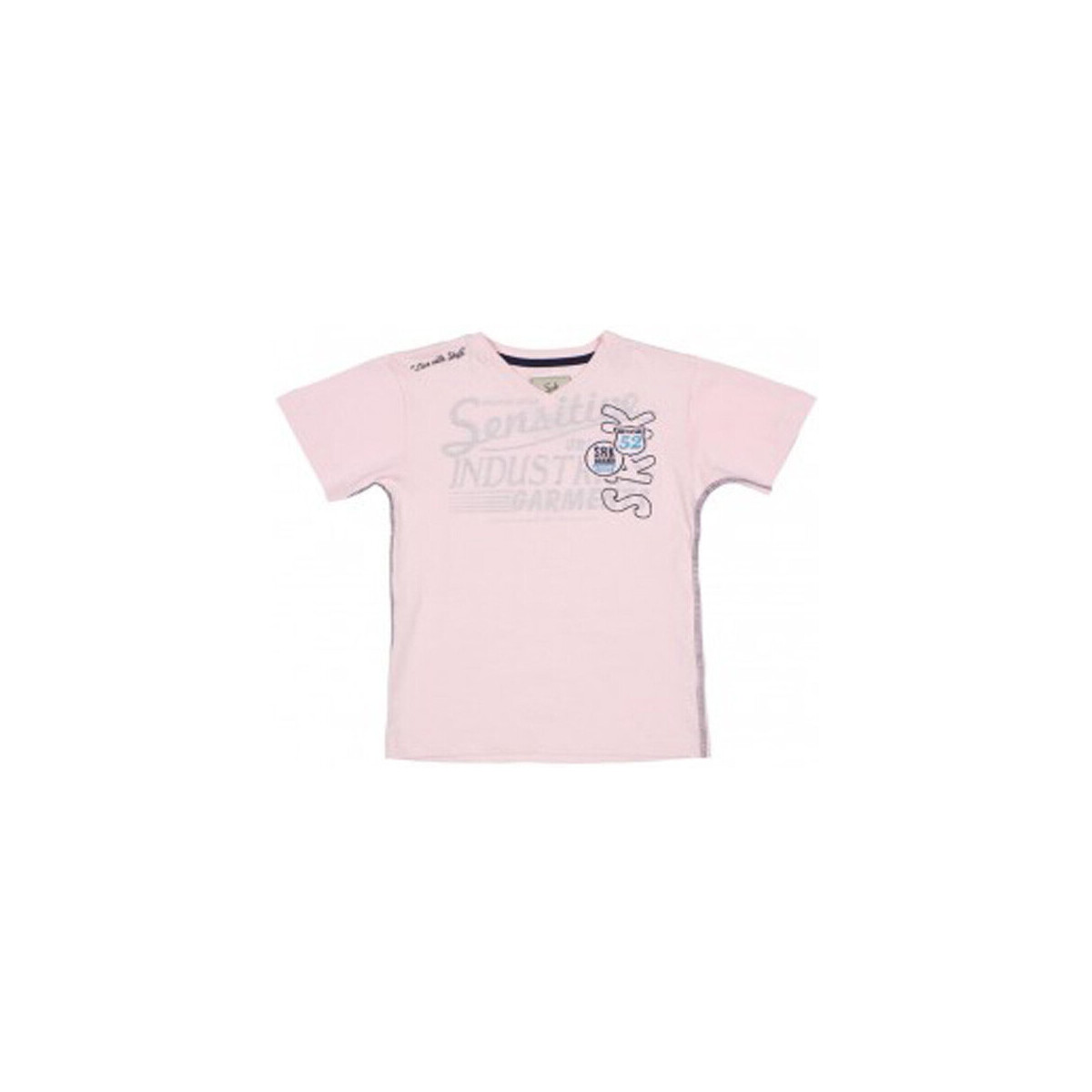 Textil Chlapecké Trička s krátkým rukávem Srk T-shirt manches courtes garçon ECLAXO Růžová