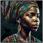 Malování Africké Ženy