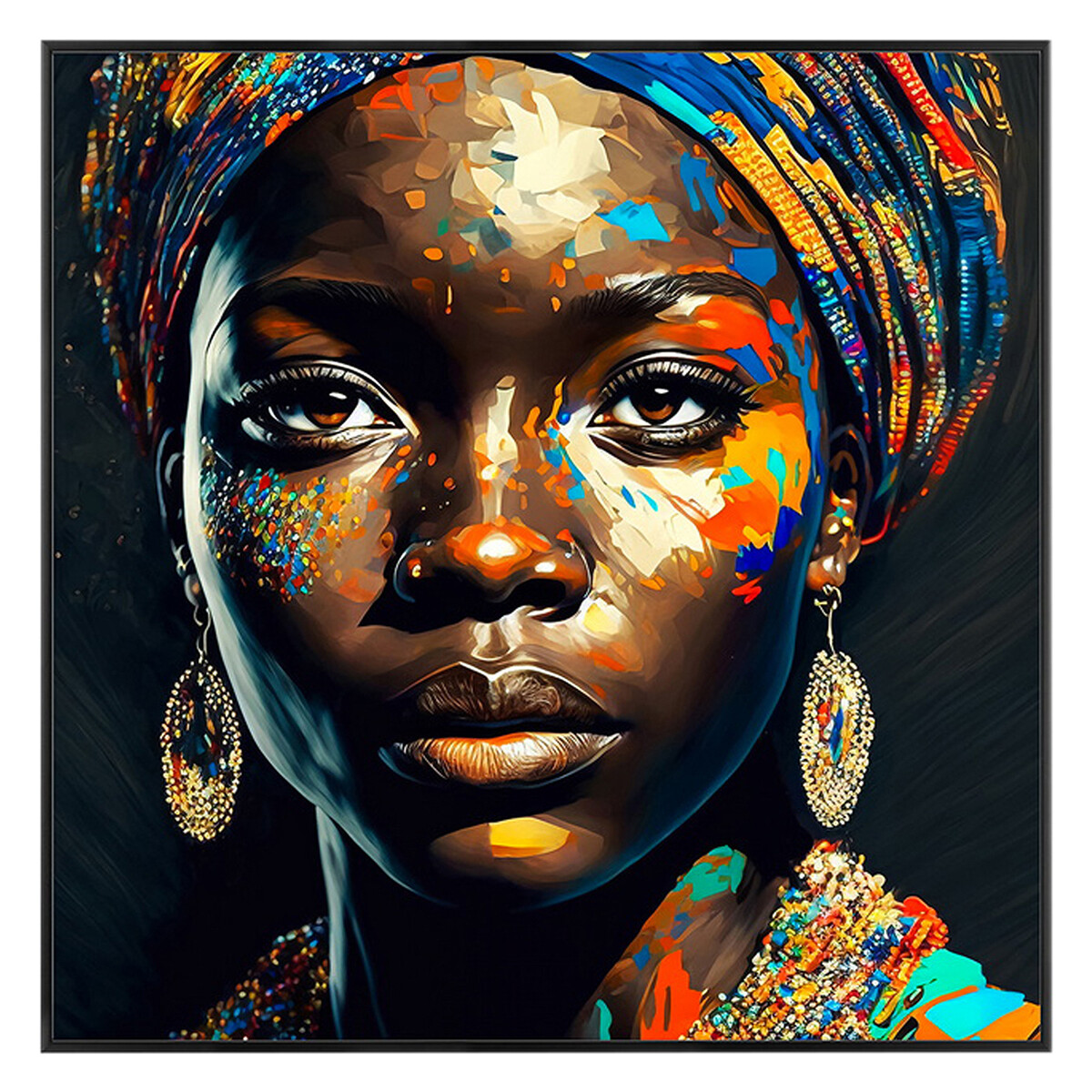 Bydlení Obrazy / plátna Signes Grimalt Malování Africké Ženy Černá
