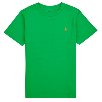 Textil Děti Trička s krátkým rukávem Polo Ralph Lauren SS CN-TOPS-T-SHIRT Zelená / Zelená