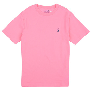 Textil Děti Trička s krátkým rukávem Polo Ralph Lauren SS CN-TOPS-T-SHIRT Růžová / Course / Růžová