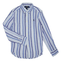 Textil Chlapecké Košile s dlouhymi rukávy Polo Ralph Lauren 323902178005 Modrá / Nebeská modř / Bílá / Bílá / Modrá
