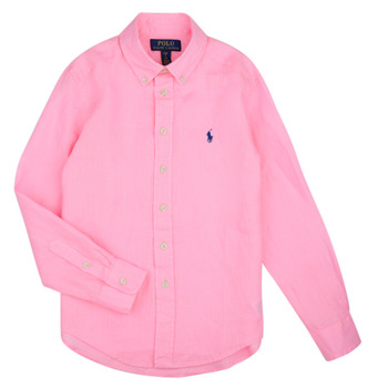 Textil Děti Košile s dlouhymi rukávy Polo Ralph Lauren CLBDPPC-SHIRTS-SPORT SHIRT Růžová / Růžová